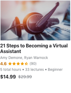 21 Steps to Becoming a Virtual Assistant- course