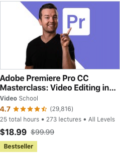 Adobe Premiere Pro CC Masterclass -Video Editing in Premiere